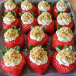 Deviled Strawberries (Made with a Cheesecake Filling)