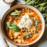Easy Creamy Lasagna Soup