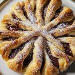 Easy Puff Pastry Snowflake