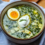 Green Borscht (Ukrainian sorrel/spinach soup)