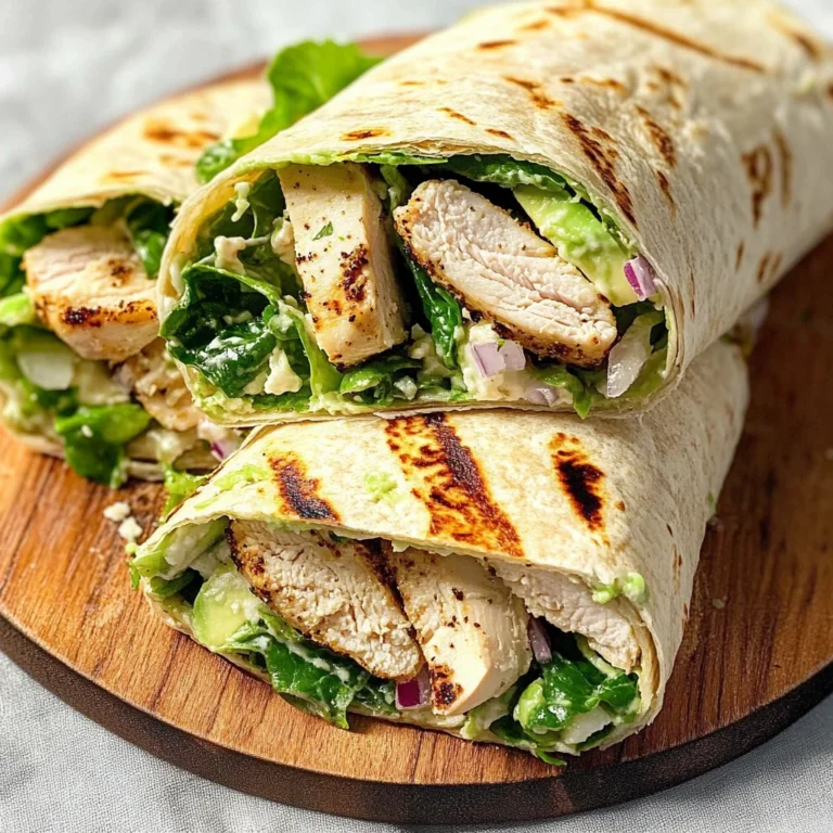 Grilled Chicken Caesar Salad Wraps