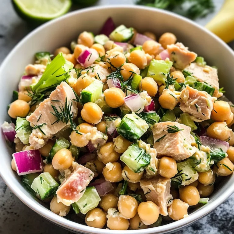 Healthy Tuna Garbanzo Bean Salad
