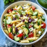 Lemon Herb Mediterranean Pasta Salad