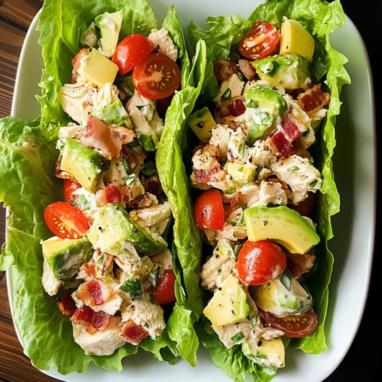 Light & Tasty BLT Chicken Salad Lettuce Wraps