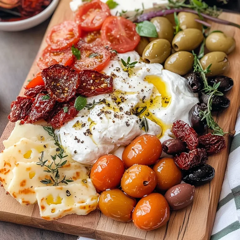 Mediterranean Burrata Board