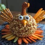 Turkey Shaped Cheese Ball