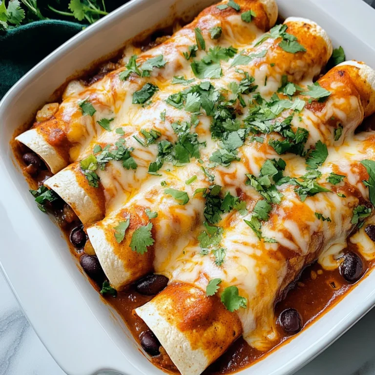 Vegetarian Black Bean Enchiladas: 1 Flavorful Tex-Mex Favorite