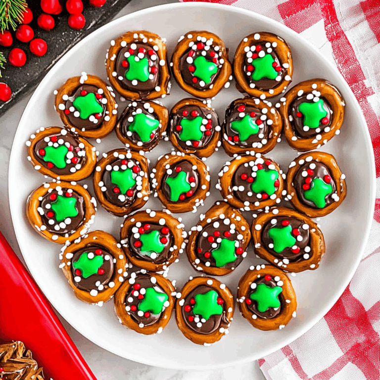 Easy Christmas Rolo Pretzels