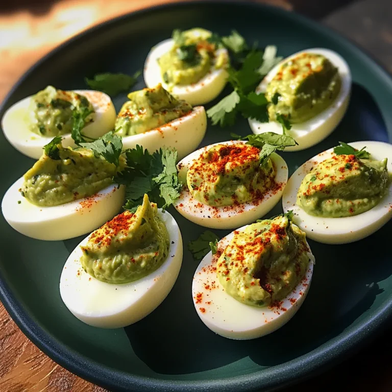 Avocado Deviled Eggs