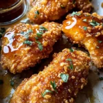 Baked Crunchy Hot Honey Chicken