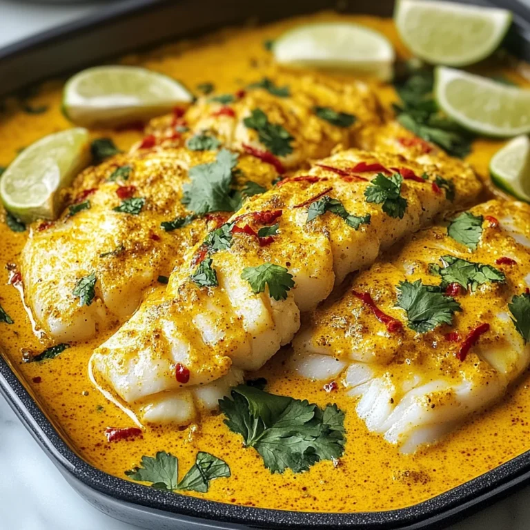 Coconut Curry Baked Cod