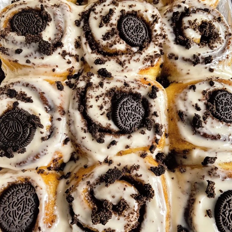 Cookies and Cream Cinnamon Rolls