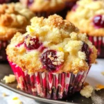 Cranberry Orange Muffins with Streusel Topping