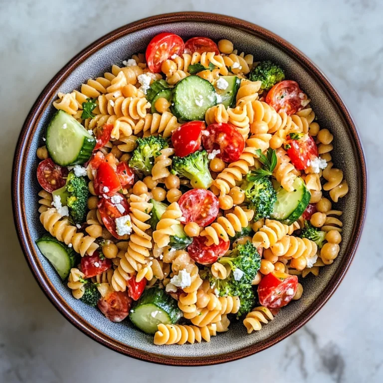 Creamy High Protein Pasta Salad