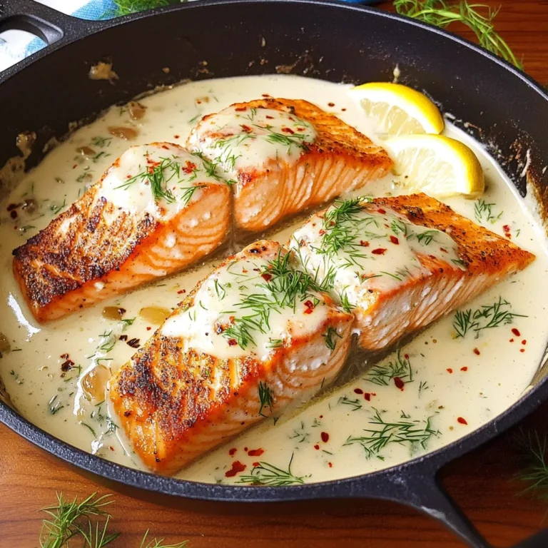 Creamy Lemon Garlic Salmon