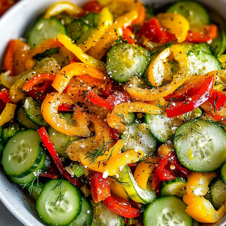 Cucumber Sweet Pepper Salad