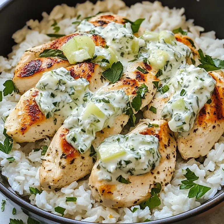 Dump-and-Bake Chicken Tzatziki with Rice Recipe