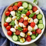Easy Cucumber Mozzarella Salad