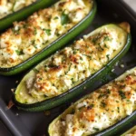 Feta Cheese Stuffed Zucchini