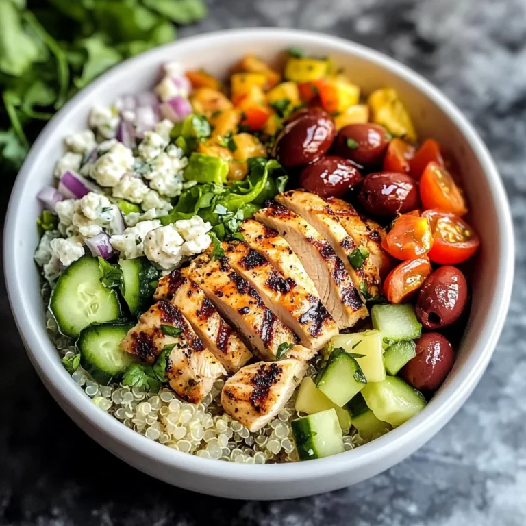 Healthy Greek Chicken Bowls