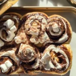 Hot Cocoa “Cinnamon” Rolls With Marshmallow Frosting