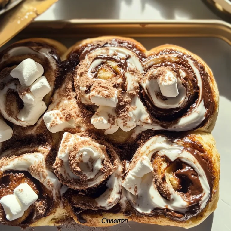 Hot Cocoa “Cinnamon” Rolls With Marshmallow Frosting