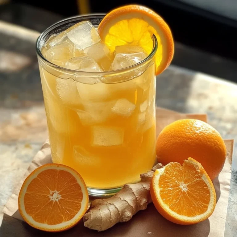 Iced Orange Ginger Green Tea