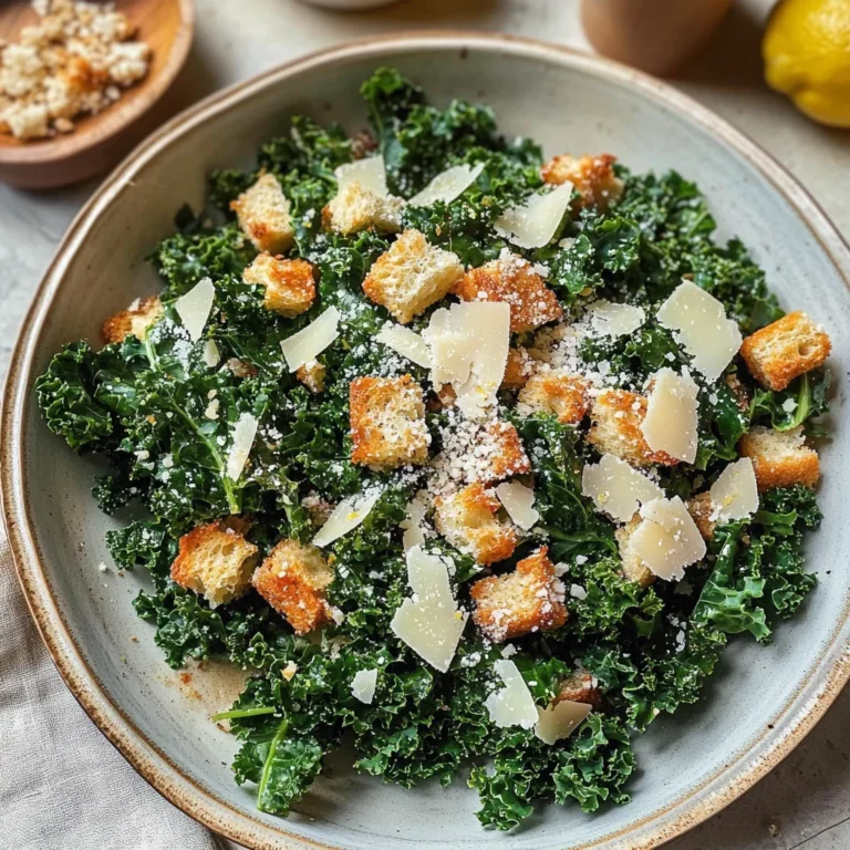 Lemony Parmesan Kale Salad