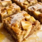 Maple Glazed Apple Blondies