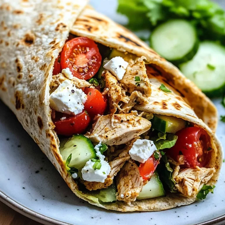 Mediterranean Chicken Wraps