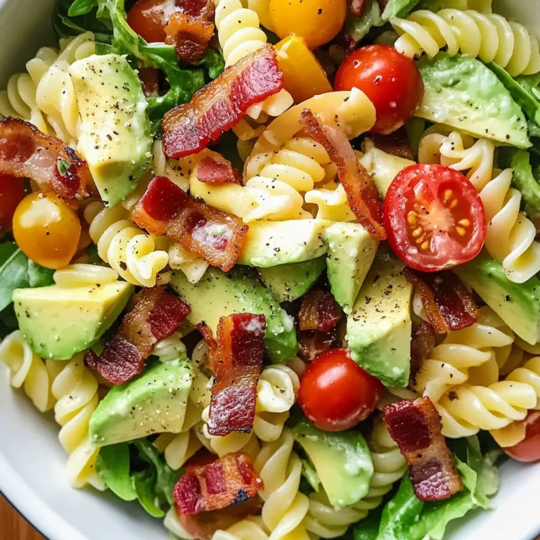 Quick Gluten Free Dairy Free BLT Pasta Salad