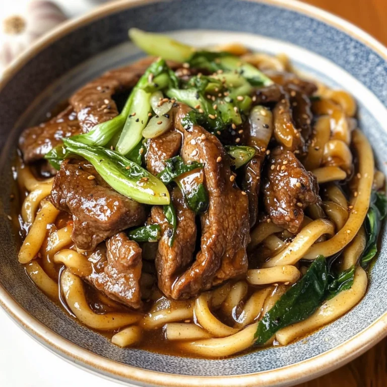 Simple Black Pepper Beef Udon