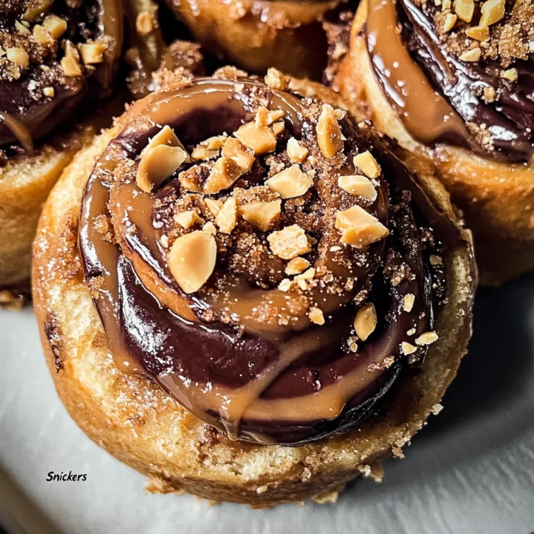 "Snickers" Cinnamon Rolls