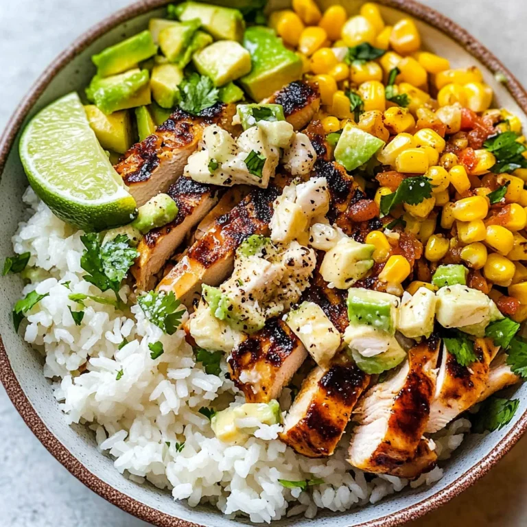 Street Corn Chicken Rice Bowl