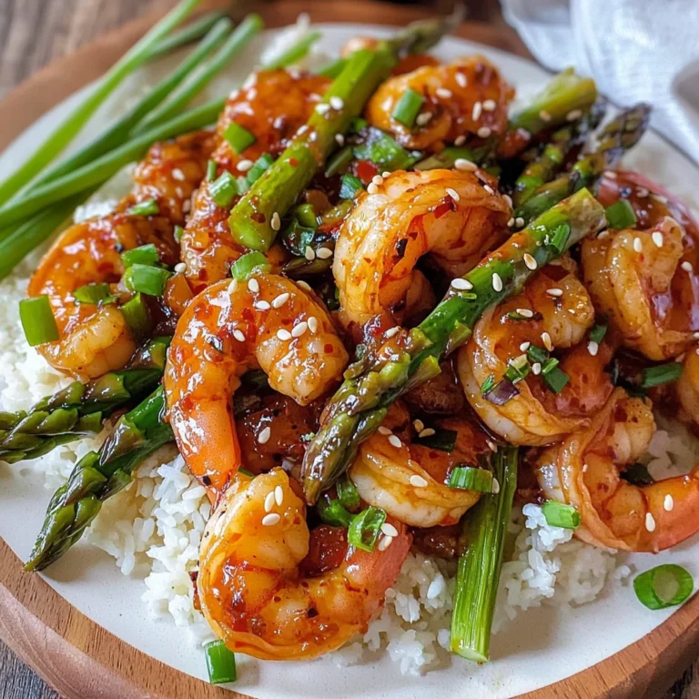 Sweet Chili Shrimp with Asparagus