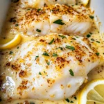 Tasty Baked Cod in Coconut Lemon Cream Sauce