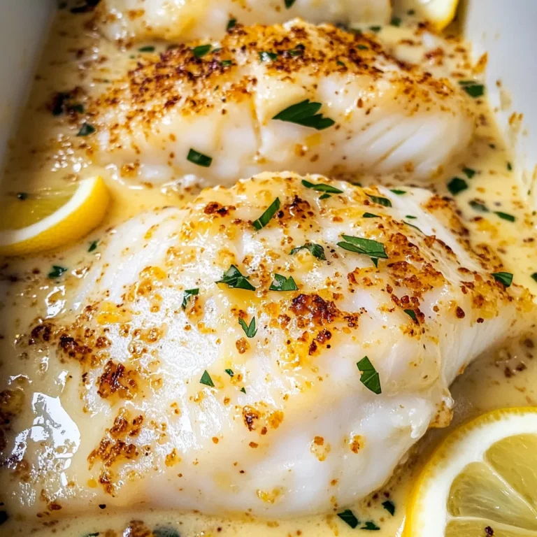 Tasty Baked Cod in Coconut Lemon Cream Sauce