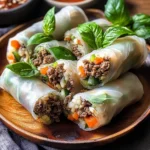 Thai Basil Beef Rolls – Fresh Thai Flavors in Every Bite