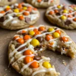 White Chocolate Reese’s Cheesecake Cookies