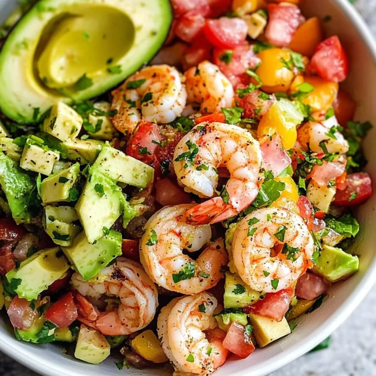 Zesty Lime Shrimp and Avocado Salad