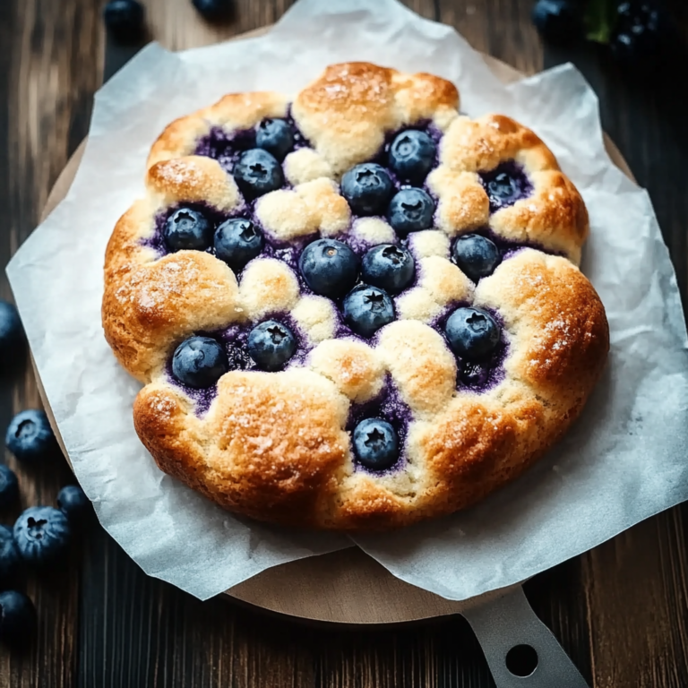 Fluffy Cottage Cheese Blueberry Cloud Bread