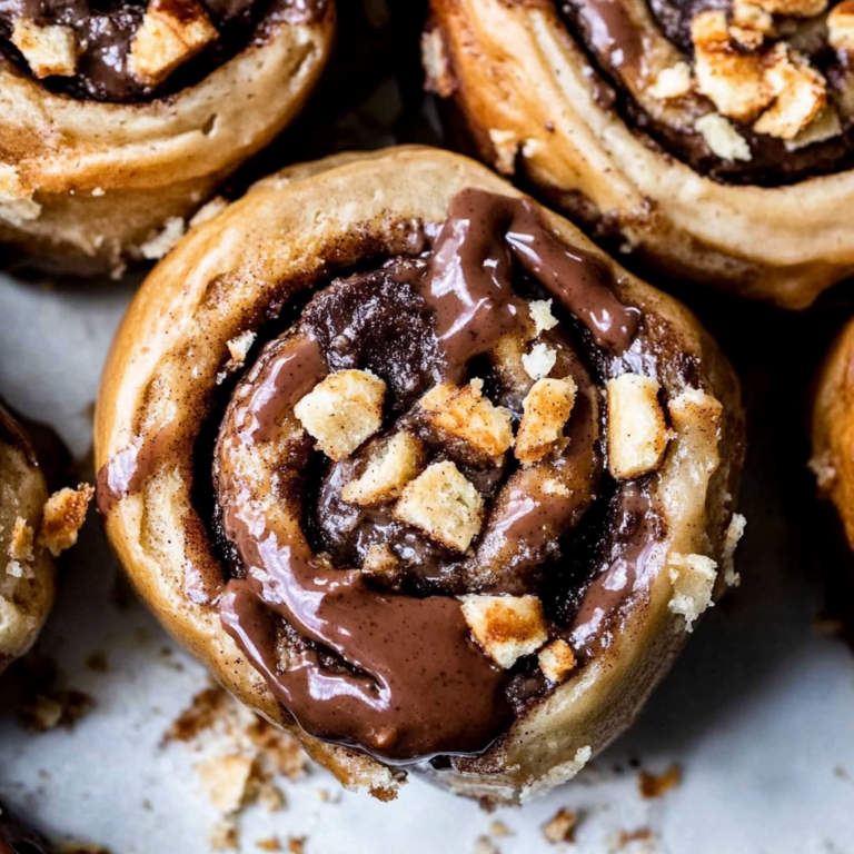 “Snickers” Cinnamon Rolls