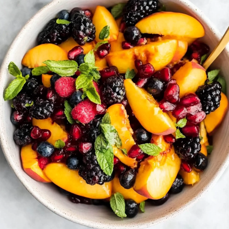 Summer Peach Fruit Salad