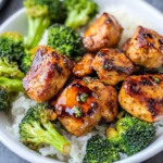 Air Fryer Chicken Bites and Broccoli