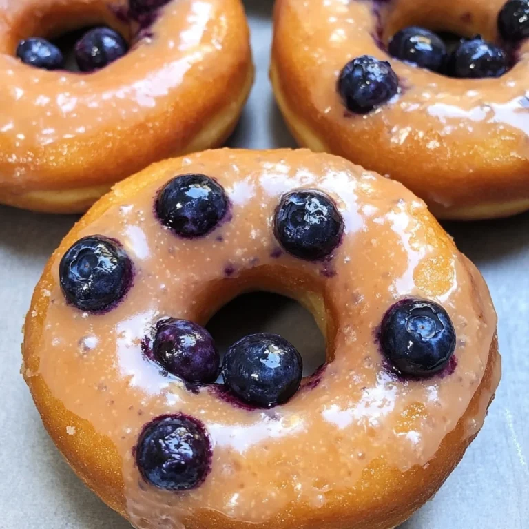 Baked Blueberry Donuts