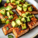 Baked Cajun Salmon with Avocado