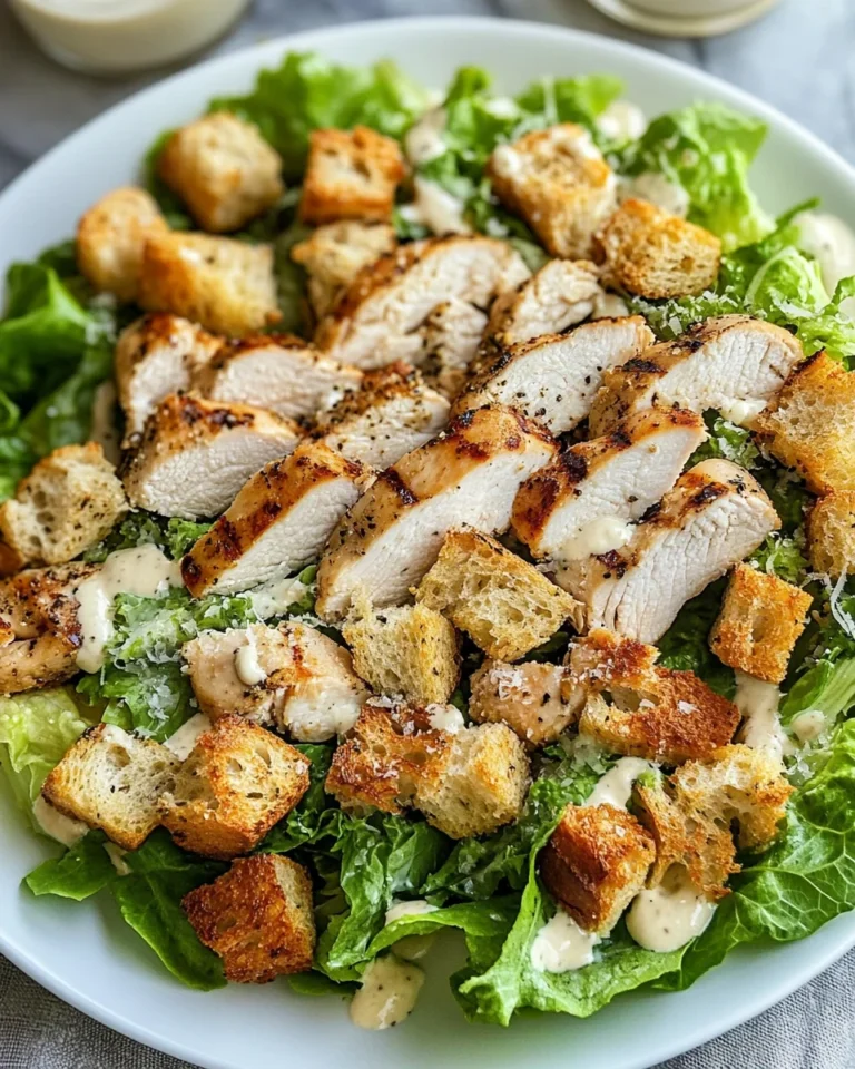 Best Chicken Caesar Salad with Homemade Croutons