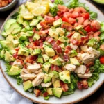 Chicken Bacon Avocado Chopped Salad with Lemon Vinaigrette