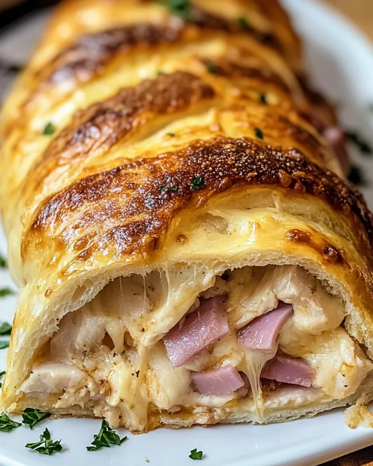 Chicken Cordon Bleu Stromboli