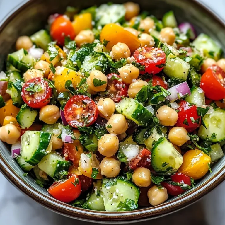 Chickpea Cucumber Salad (The Ultimate Refreshing Recipe)